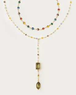 Ensemble de Colliers de Perles Arc-En-Ciel