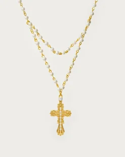 Everette Collier Croix En Or