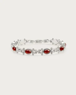 Le Trésor de Tess carnelian Bracelet en argent