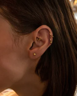 Mini Boucle d'Oreille Hélix À Dos Plat