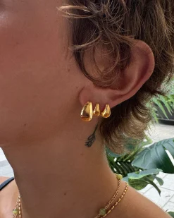 Mini Boucles d'Oreilles À Tige En Forme de Goutte d'Eau